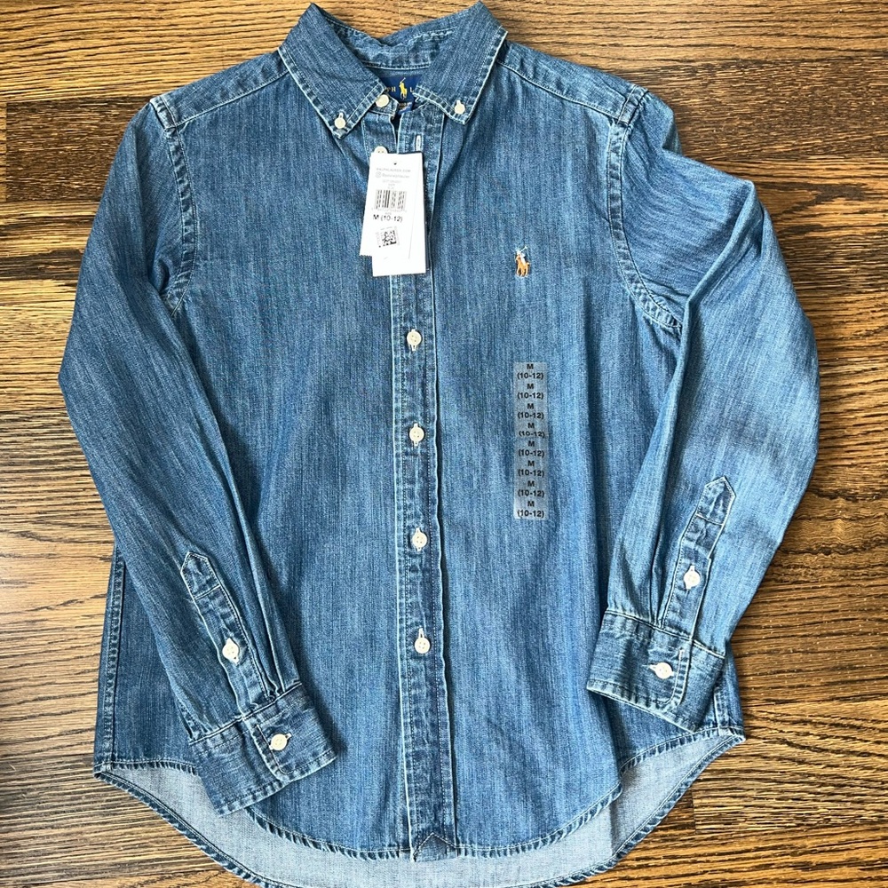 Boys, Ralph, Lauren Denham Denim Shirt